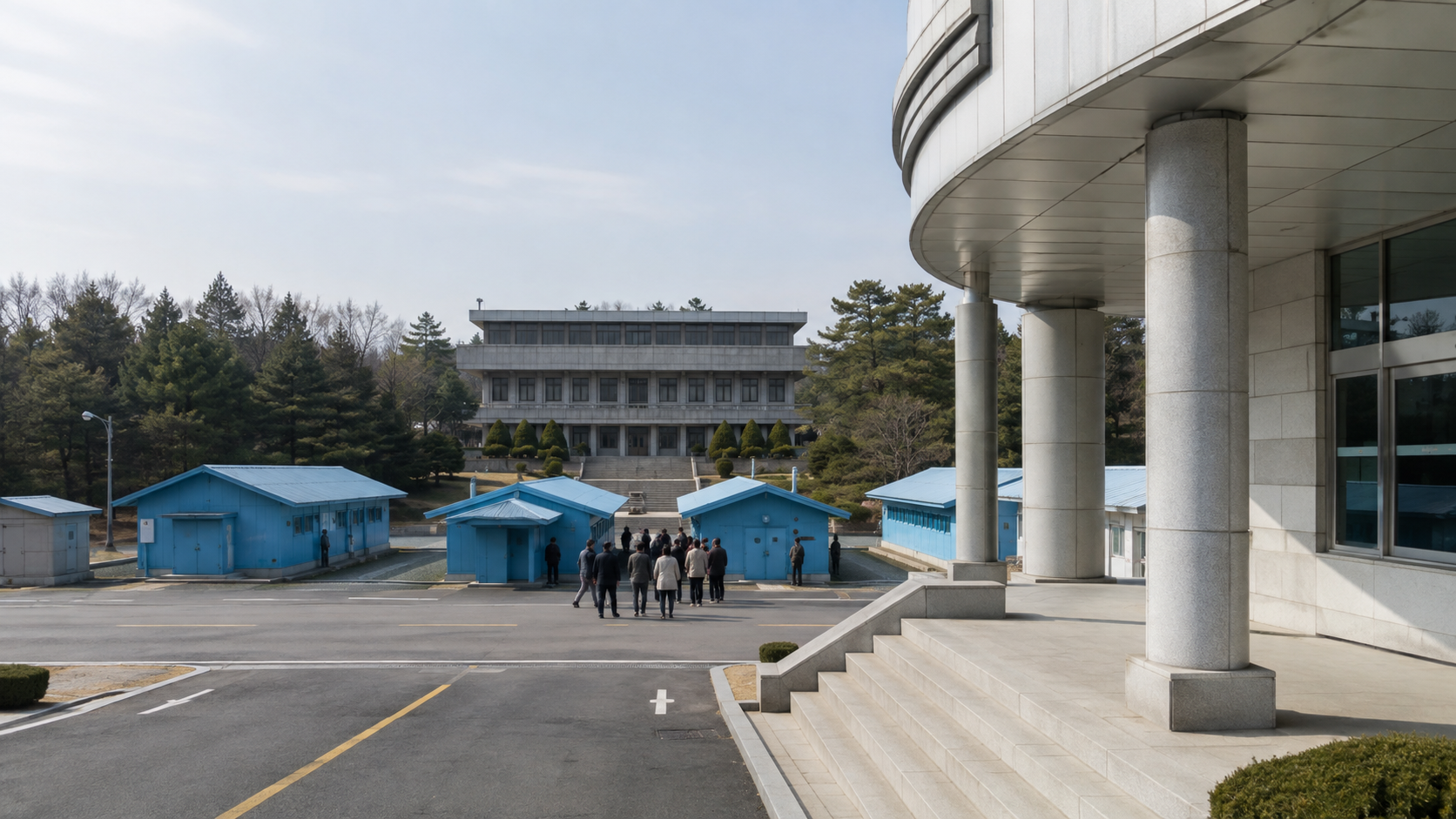 판문점 견학 방문객 접근 구역
