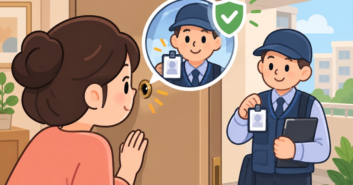 주민등록 사실조사 방문 전, 조사원 증명서부터 확인할 세 가지 주제의 귀여운 2D 일러스트 썸네일