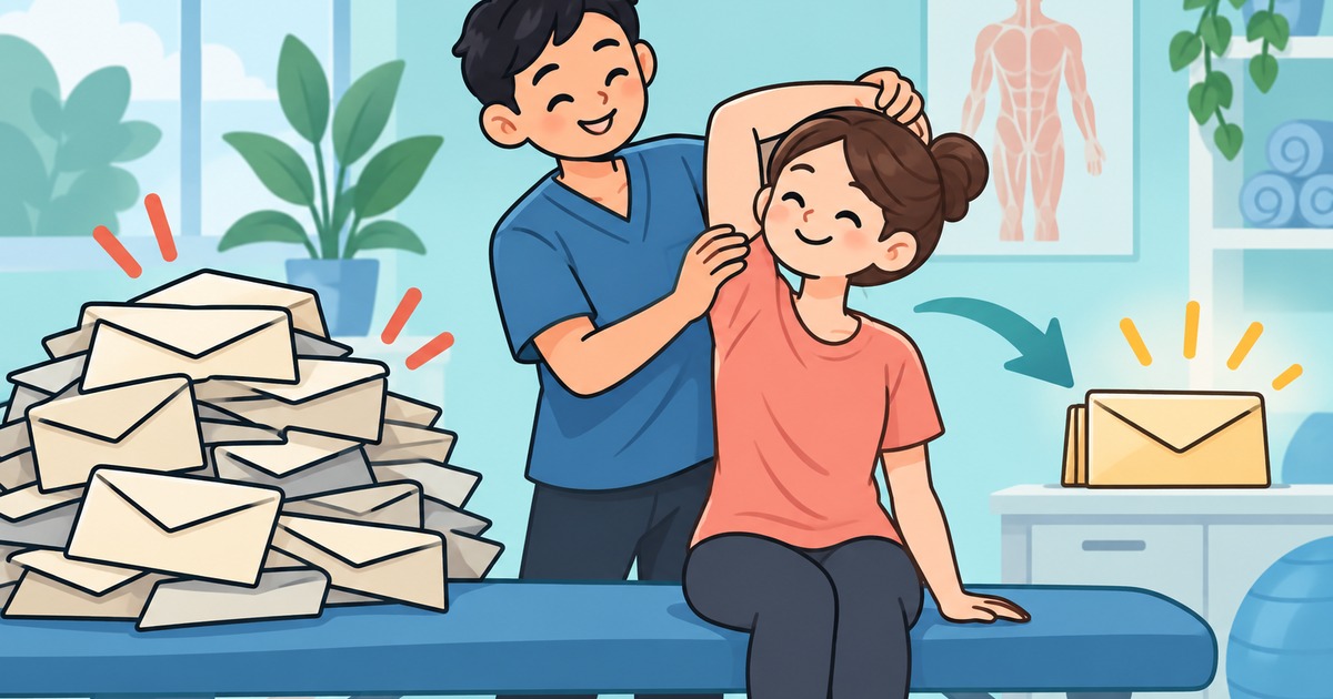 도수치료 관리급여 전환, 실손 청구액이 달라지는 조건 주제의 귀여운 2D 일러스트 썸네일