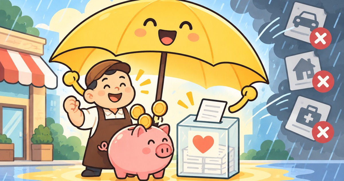 노란우산 미청구 공제금, 청구 전에 확인할 지급 범위와 제외 조건 주제의 귀여운 2D 일러스트 썸네일