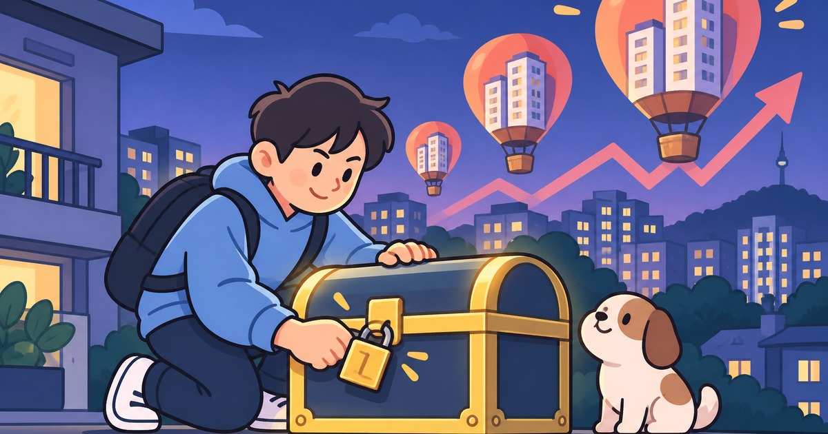 서울 외곽 전세 계약: 서울 외곽 전세 급등기, 호가보다 보증금 회수를 가르는 변수 주제의 귀여운 2D 일러스트 썸네일